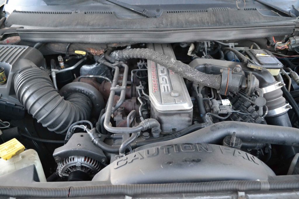 The engine in our 1997 Ram was rated at 180 hp from the factory, along with 420 lb-ft of torque.