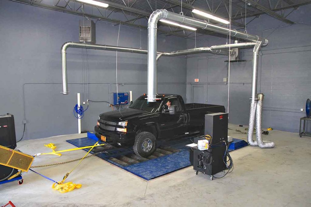 the in-house Mustang dyno