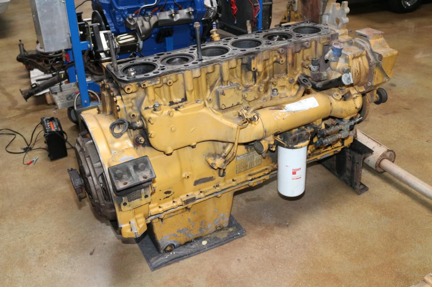 ARP is constantly developing new products. We found this Cat 16 engine in their R&D shop being used to engineer another line of diesel engine upgrade assembly hardware.