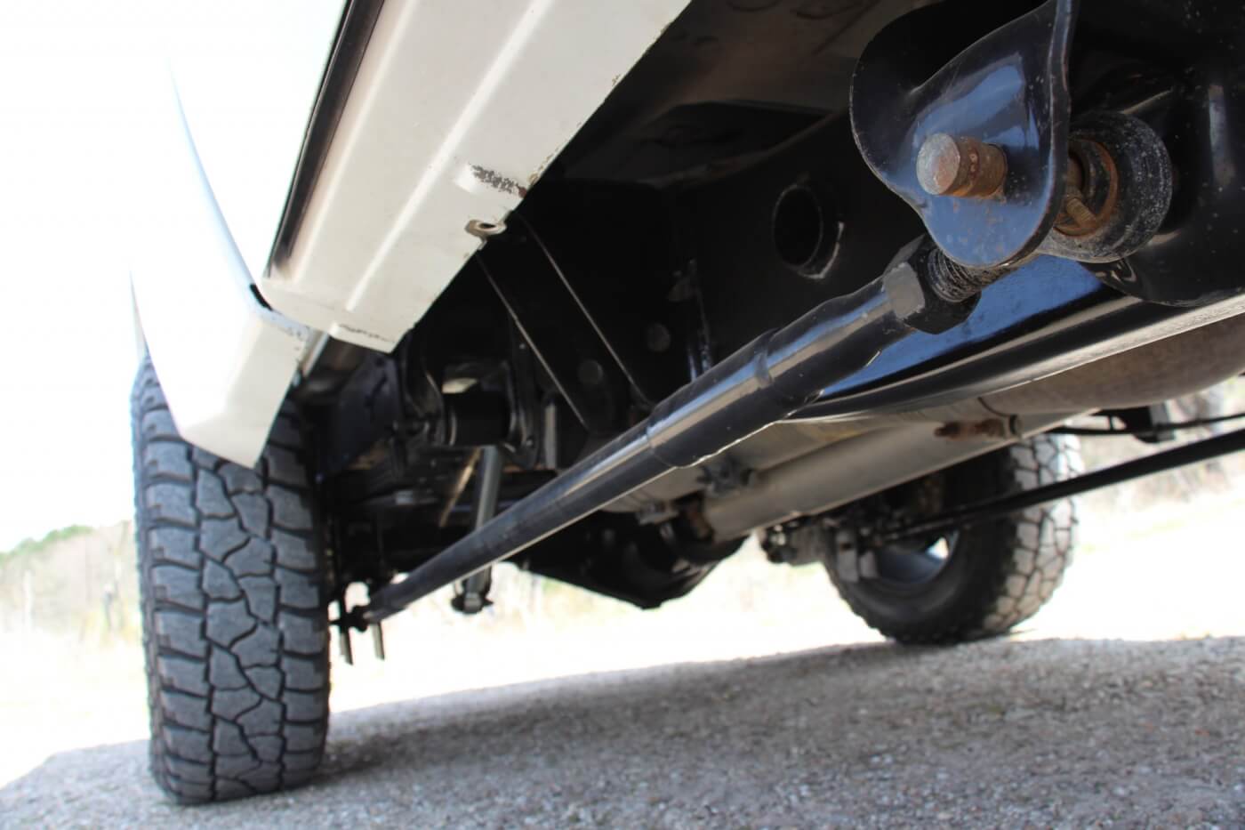 Kaden’s good friend, Jon Elliott, built the traction bars harbored under the truck. Made with heavy-duty Schedule 80 pipe, they haven’t skipped a beat so far—surviving their fair share of sled pull and drag-strip abuse.