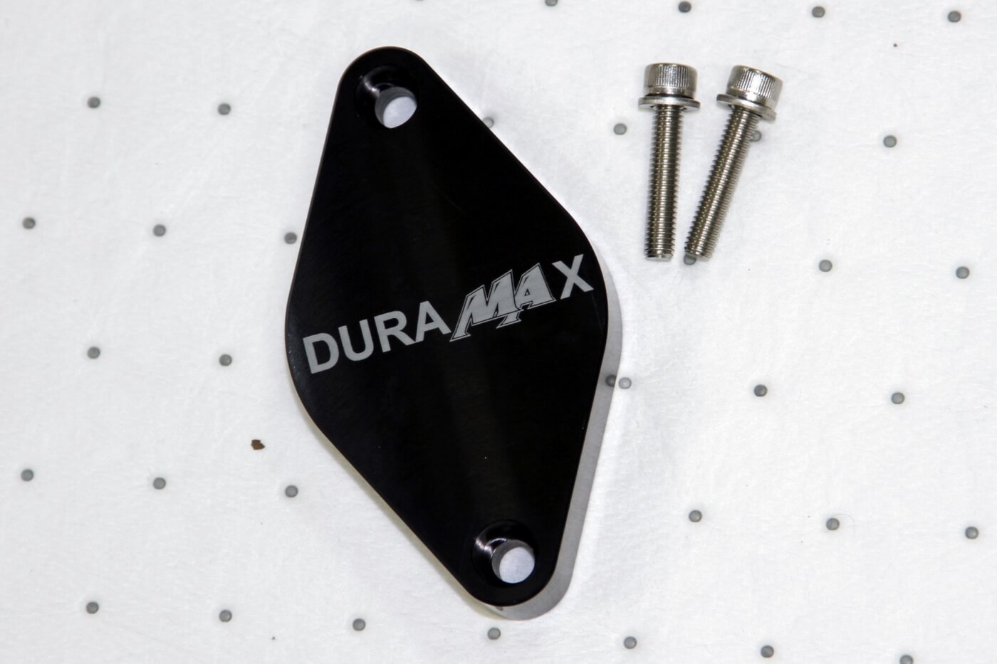 2. The Turbo Resonator Delete Plate comes with the billet aluminum plate and stainless steel mounting hardware.