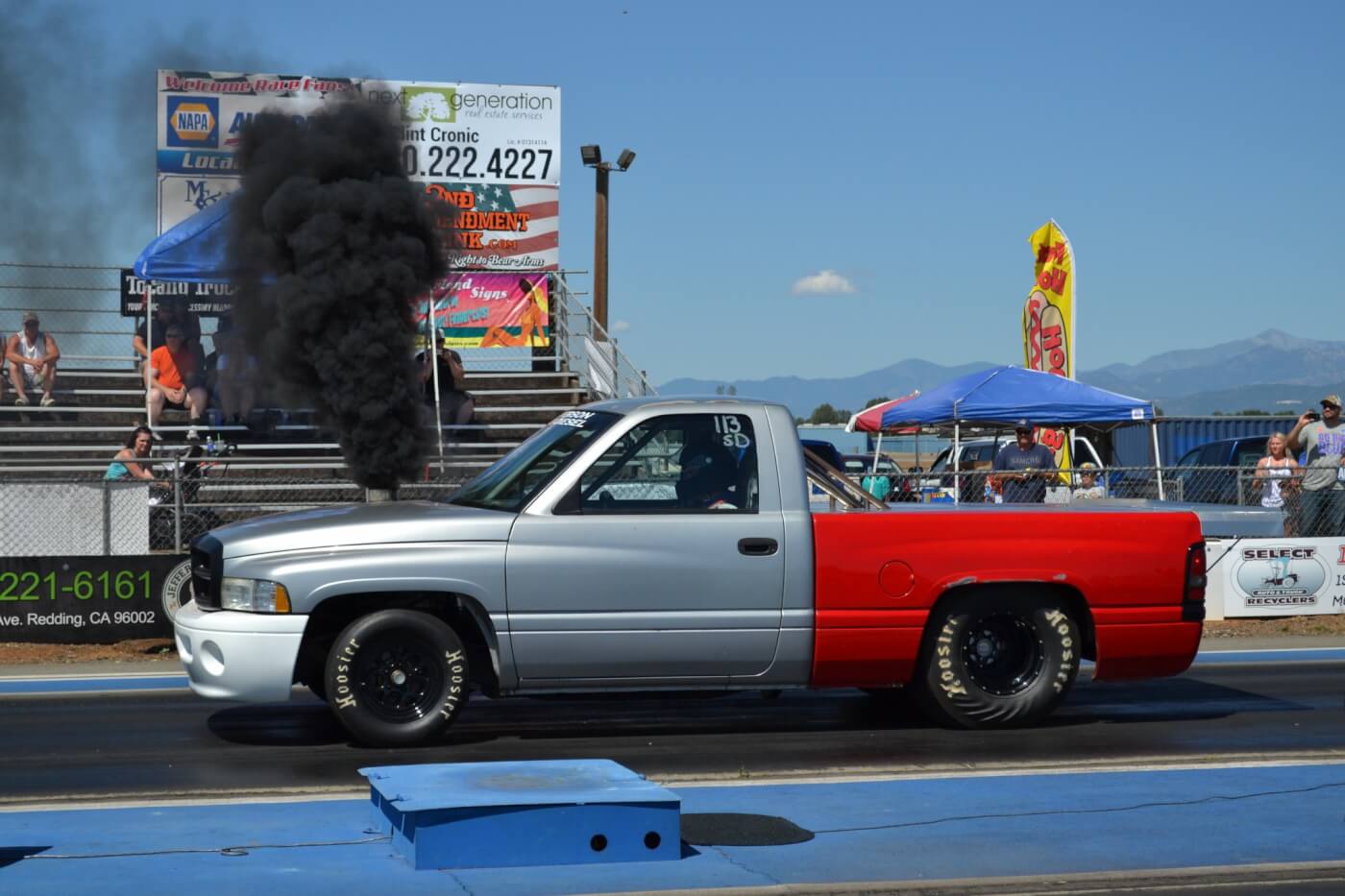 Diesels usually have a heck of a time making full passes the first time to the track, but Aaron Flournoy was able to dip into the 10-second zone the first time out, with his 12-valve powered drag truck. With a best of 10.87 at 126 mph with a spinning 1.74 60ft, look for this Ram to dip into the 9s soon.