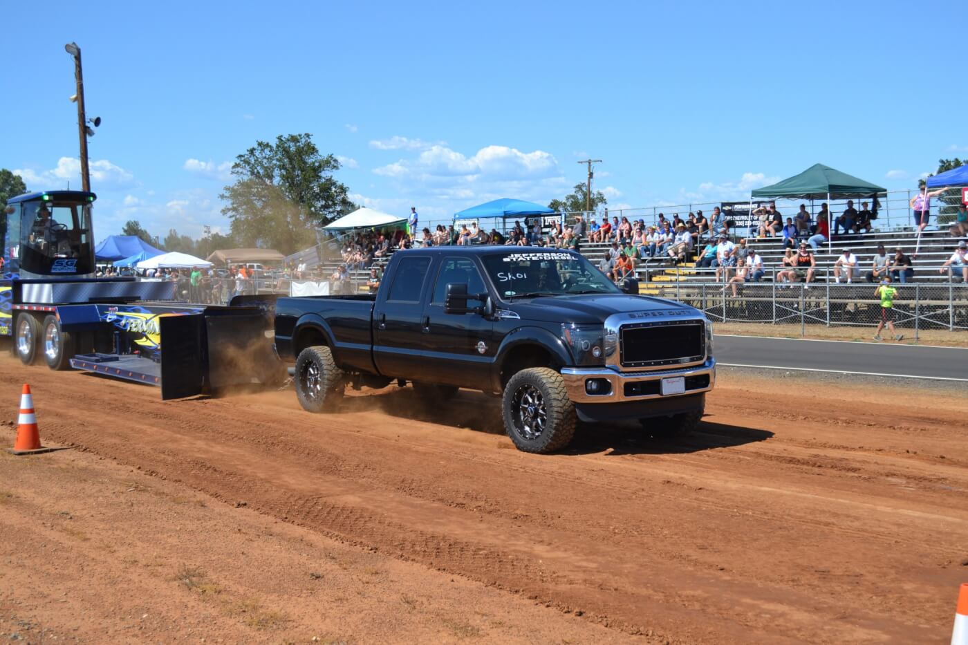 Jeremy Wright, one of the co-owners of Jefferson State Diesel, made an appearance in the Stock Class, where he finished mid-pack in his daily driven Ford. 