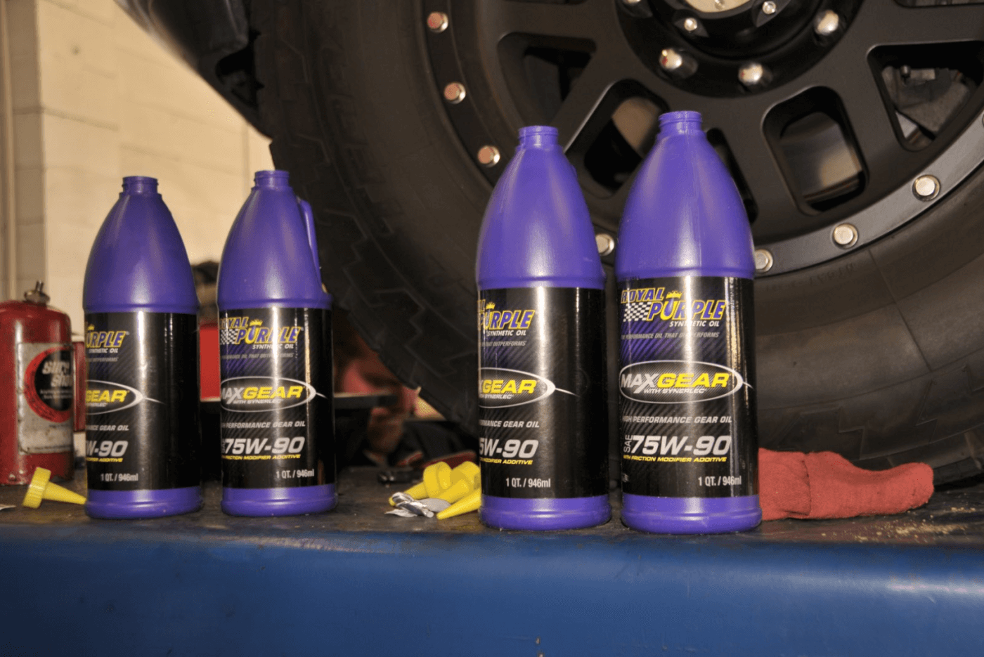 13. More Royal Purple lube was used in the front differential.