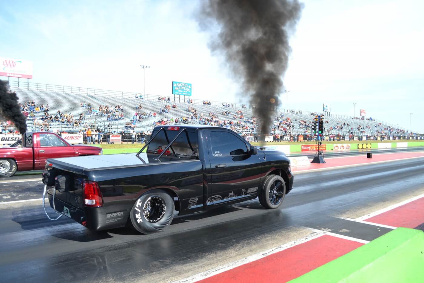 Probably the cleanest truck in attendance (racer or not), Ryan Milliken's Pro Street class Dodge went low 9's in the quarter before having transmission issues.