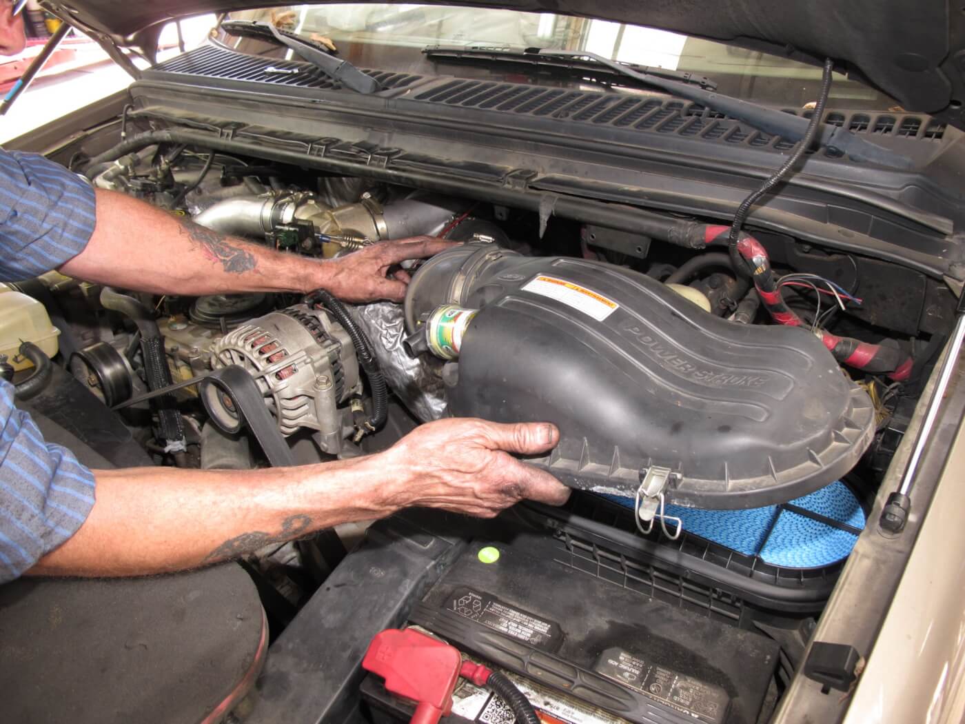 19. Installing a few air filter, if needed, is always a good idea when doing any service under the hood. 