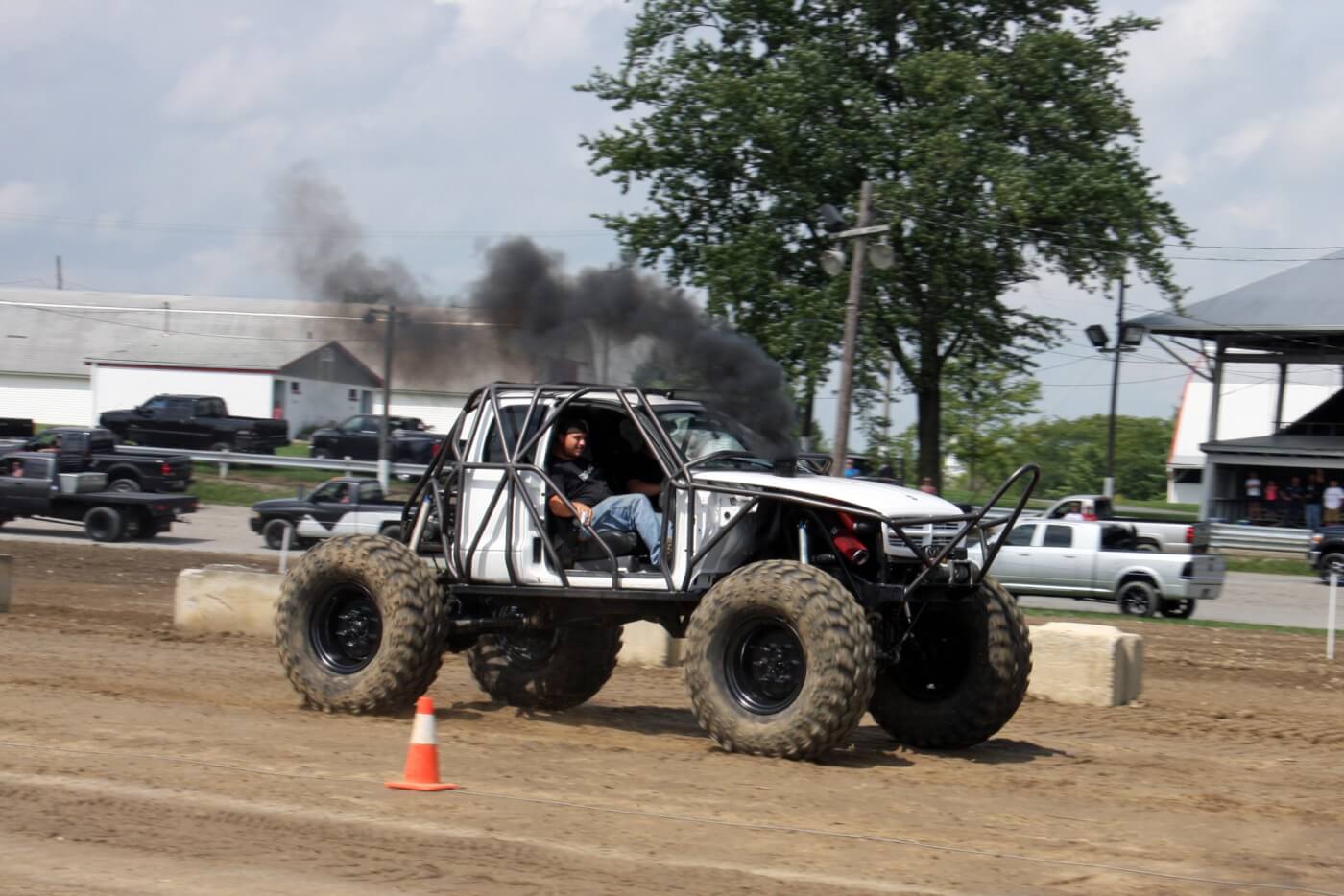 This diesel-powered Dodge rock buggy may not have been the fastest truck on the track but it sure was one of the most unique with its exo-cage and massive Rockwell axles.