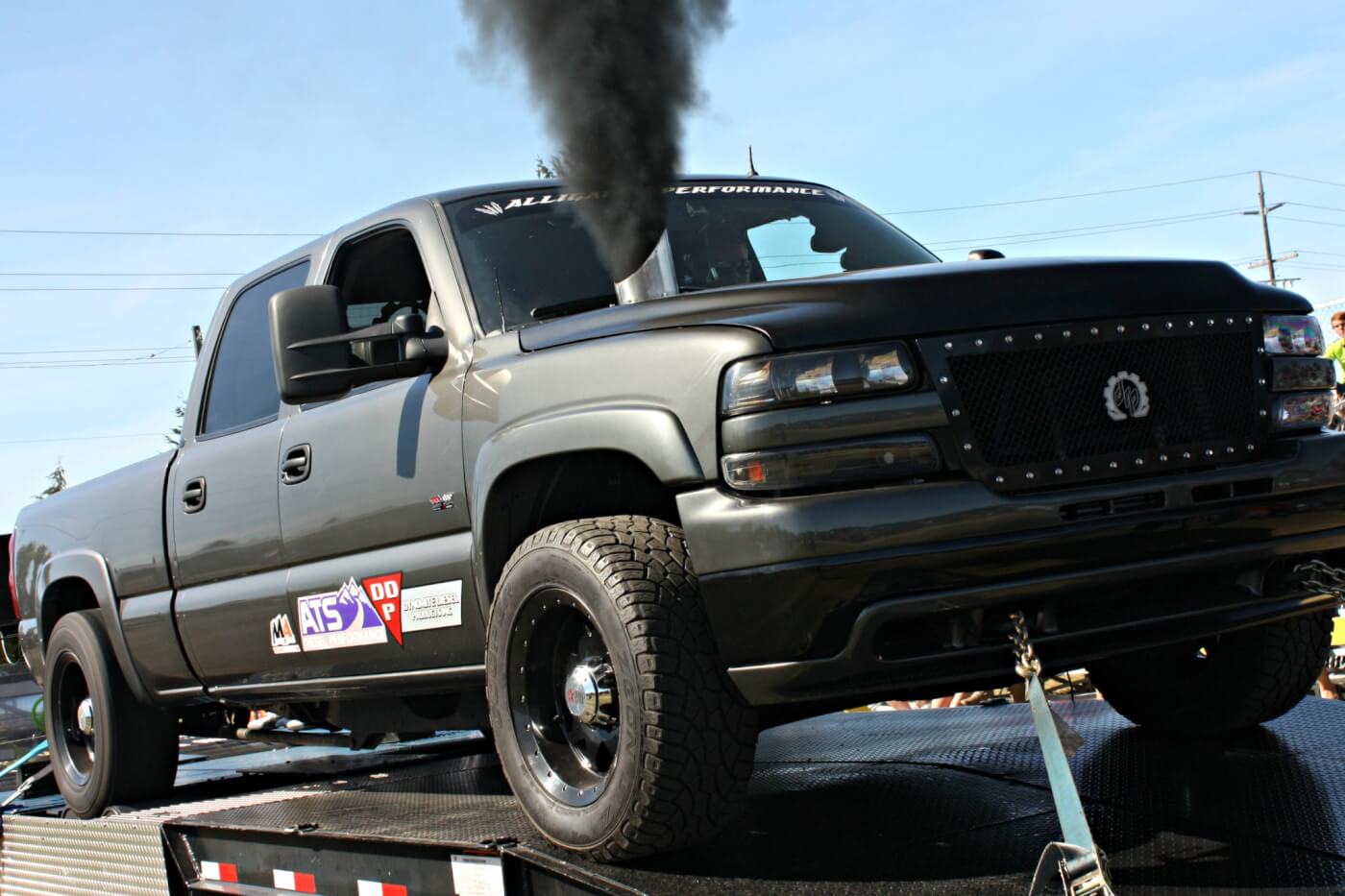 Lead fabricator at Deviant Race Parts, Chris Rosscup, owns this sporty LB7 Duramax with countless hours and hard work into a full engine and transmission build that ended up rolling over 1,000 hp on the Auto Trends Motorsports portable chassis dyno.