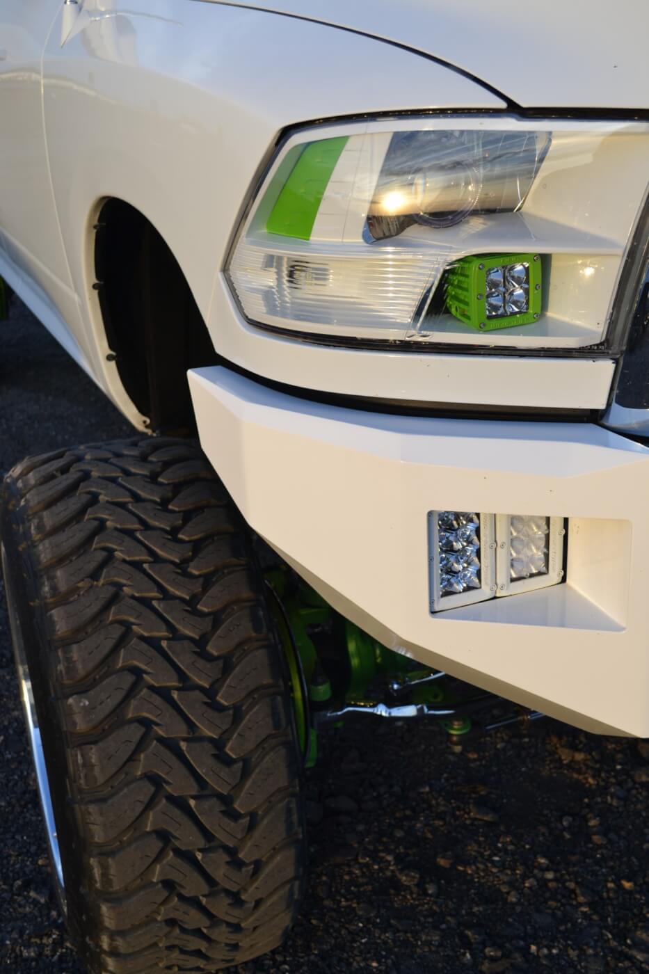 Small details are integrated into the '12 that might not be noticed right away. The headlights for instance, were matched to the rest of the truck by Out of Body Solutions in Modesto, California.