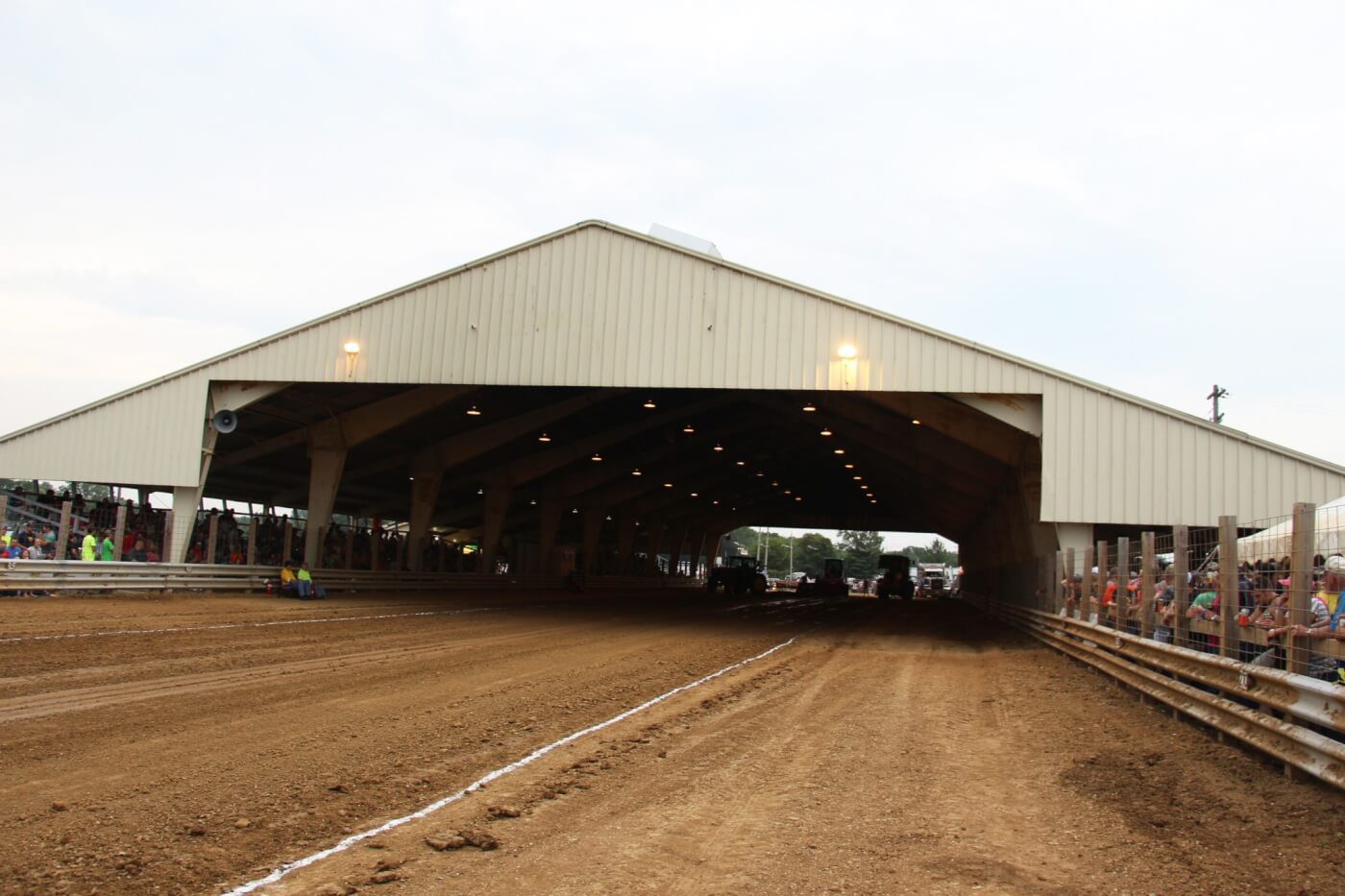 How many times have you been to a truck pull that ended up being rained out? We’ve seen several. Thanks to the 250x85 foot concrete covered outdoor arena at the Expo Gardens fairgrounds in Peoria, Illinois, pulls can take place rain or shine.