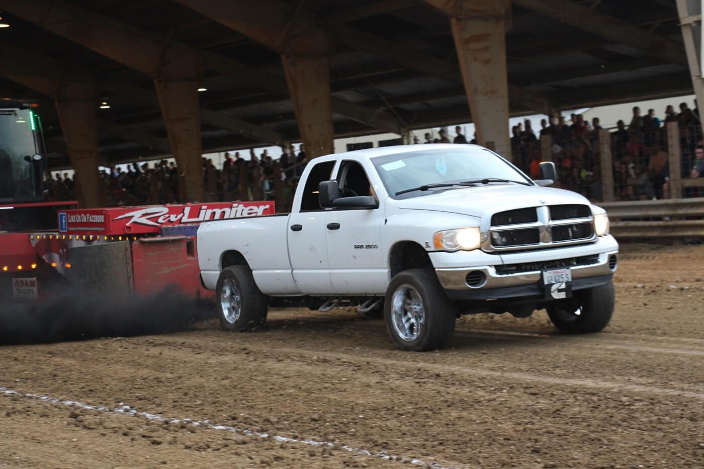 Due to the factory compound turbocharger arrangement on 6.4L powered Fords and a considerably sized factory turbo on Duramax mills, it’s sometimes hard for the Cummins crowd to keep up in a stock turbo class. However, Garret Stewart’s ’04 Dodge put in a strong effort against the Bow Tie and Blue Oval competition, finishing Fourth overall.