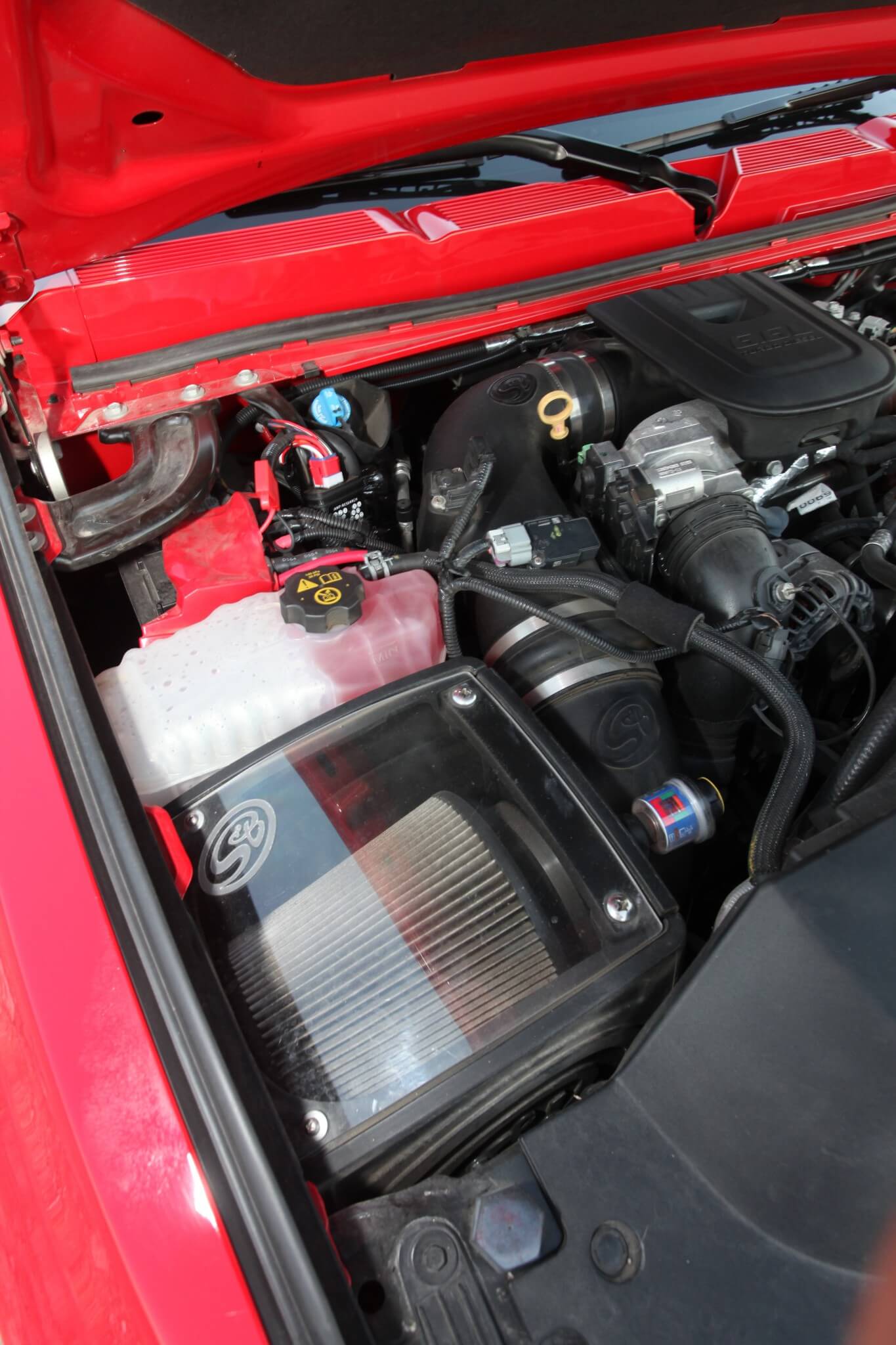 An S&B cold air intake and air filter make sure that clean air is not a problem. 