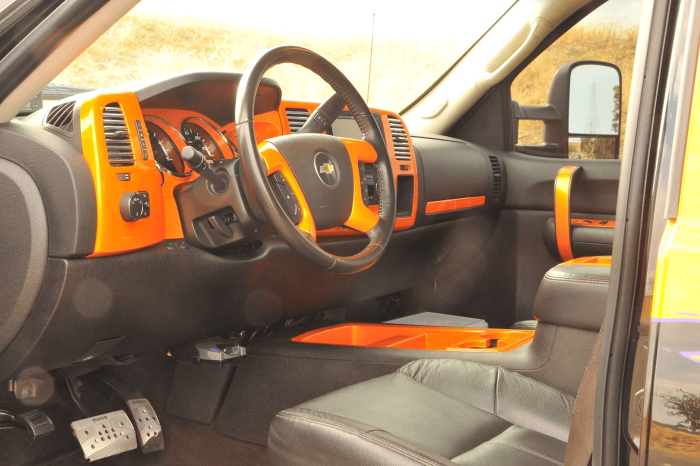West painted the interior trim to give the Chevy a unique look.