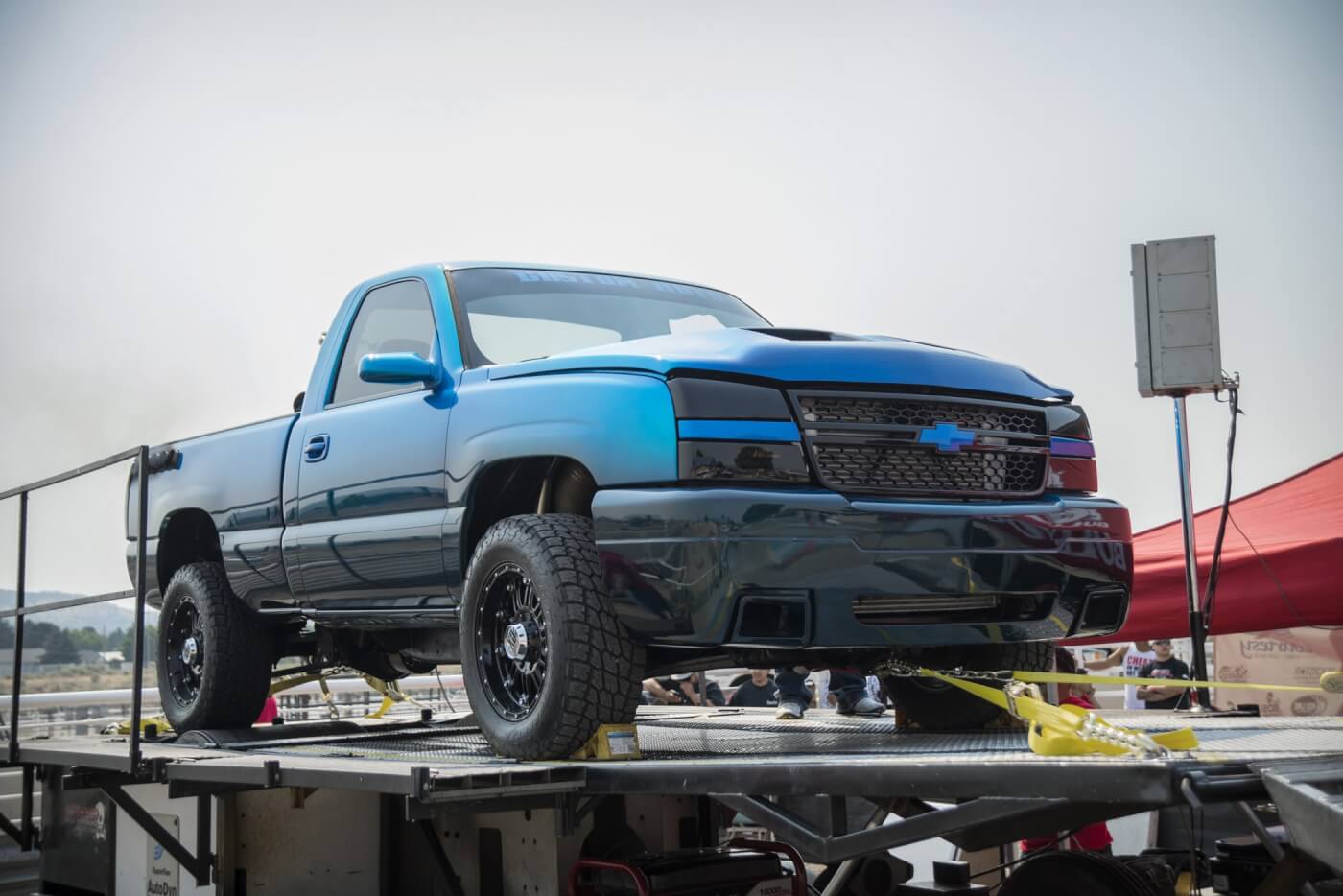 Custom Autos' purpose-built dyno truck always puts on a show and with a 1,331-horspower fuel-only run, it had enough to win top prize money on the day. A pair of ball bearing Garrett turbos, some big Industrial Injection injectors and CP3 pumps and their in-house built engine makes for a deadly combination when it comes to making power.