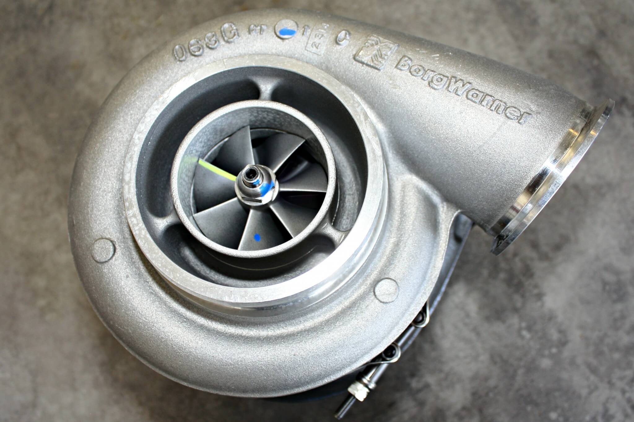 1. The new BorgWarner S475 from High Tech Turbo is a common low-pressure turbo for daily-driven trucks, and should be more than enough air to support 700 hp in the 2003-2007 5.9L application.