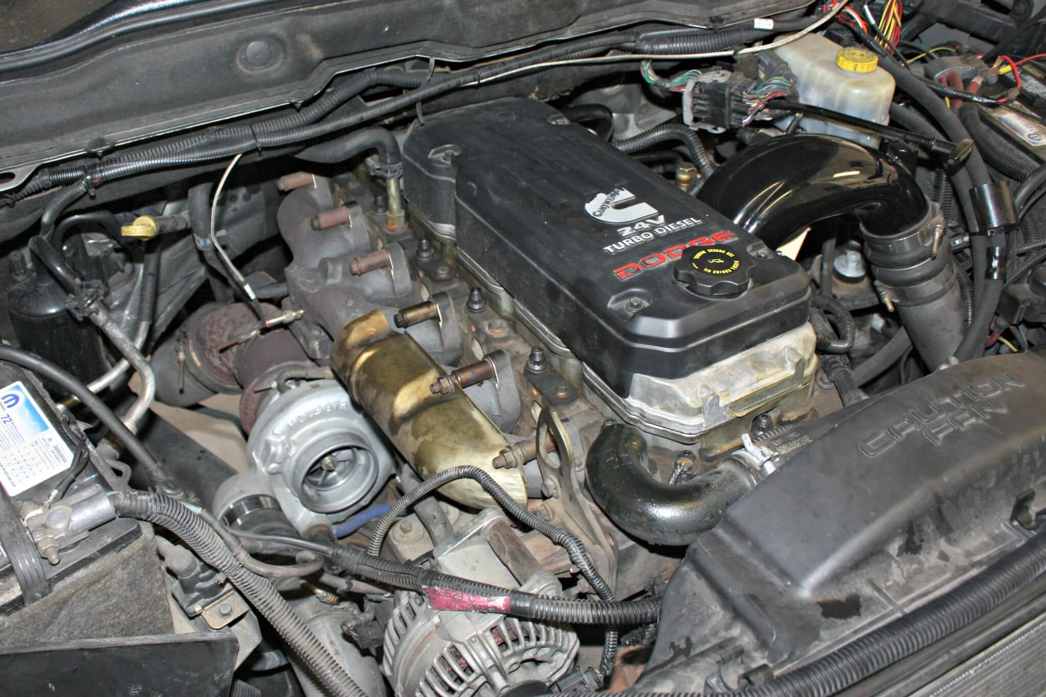3. The stock-style turbo and manifold are retained, so there’s no reason to remove them from the vehicle.