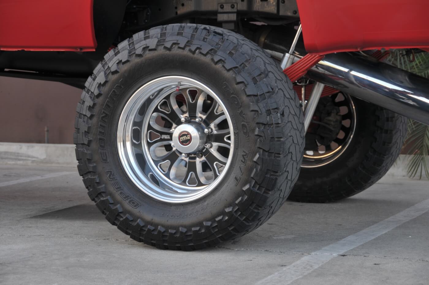 Toyo MT Open Country 40-inch tires are aggressive enough for off-road use but work fine on the highway.