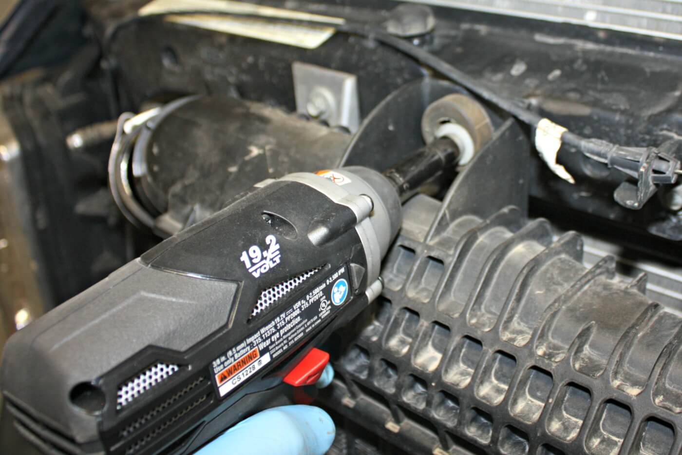 3. The intercooler is held in place by two bolts that attach it to the radiator core support. 