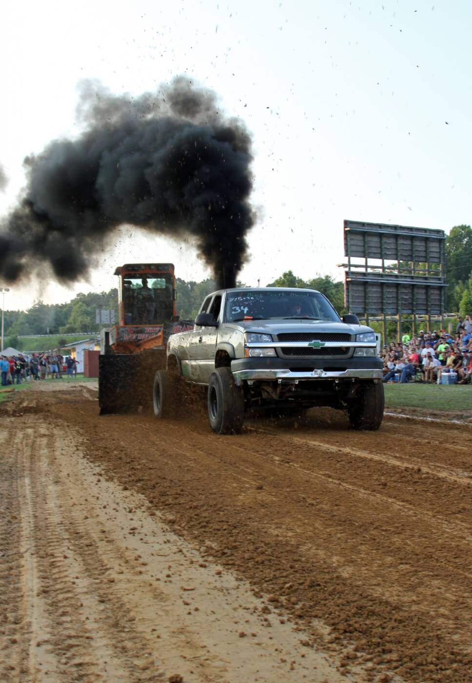 William Garrard took his 2003 Chevy to the top of the Work Stock class leader board early on. He took the win with the only pull more than 300 feet in the class.