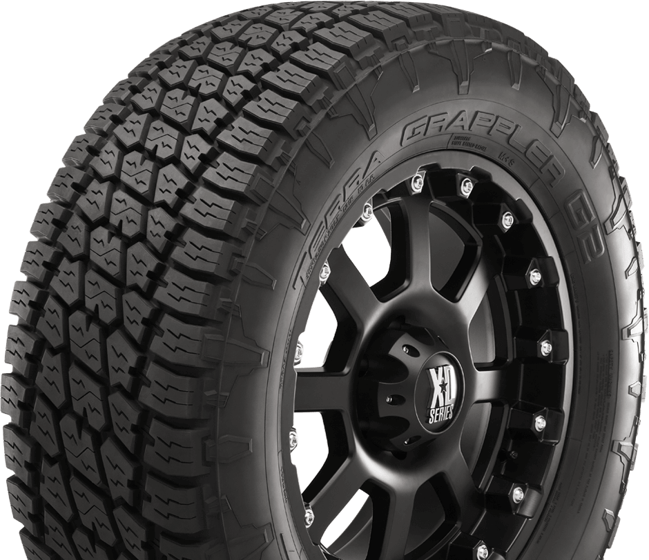 A standard for Nitto light truck tires is their dual-design sidewall. You can face the side you like out, or mix and match to really mess with peoples’ heads. 