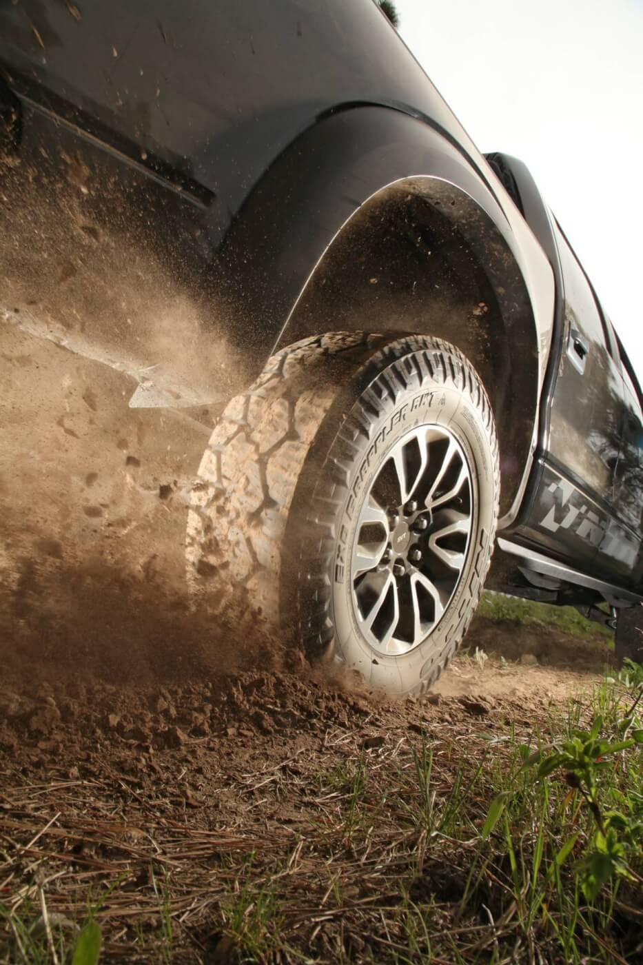 During our testing, not all the tires were on heavy diesel trucks. The use of smaller trail rigs allowed for testing in more conditions than could navigated in a full-size diesel rig. As expected, mud and dirt performance of the EXO Grappler AWT was above par. 