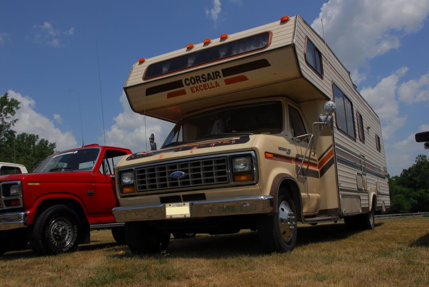 The E-250 and E-350 vans were available with the IDI diesel, but only with an automatic transmission. The diesel E-350 dually chassis was popular for motor homes and well-liked for its fuel economy, which was significantly better than the big-block gasser. Jonathan Lalonde of Ontario, Canada, owns this 26-foot 1987 F-350 Corsair with a 6.9-liter IDI, C6 automatic and 3.54 gears. Last count, this rig had nearly 170,000 miles on it.