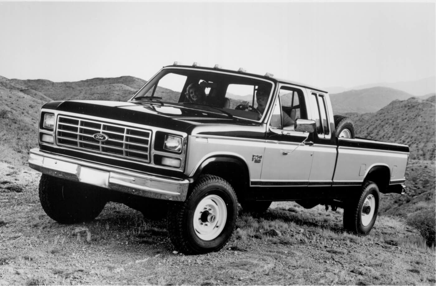 The Ford diesel was in full swing when this 1984 F-250HD 4x4 XL made its debut. In this era, the XL was a step up from the base model and sat in the middle between the Base and XLT (later XLT Lariat) models. The “HD” in the designation denoted the 8,600 lbs. GVW, the lowest GVW light truck in which the 6.9L diesel was offered.