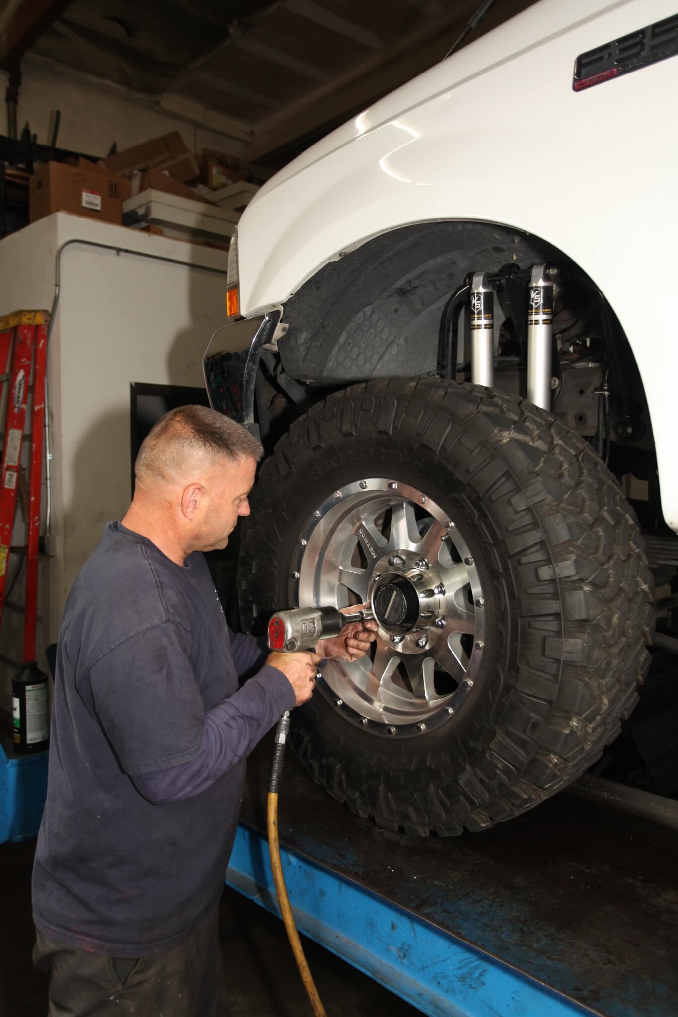 15. Your last step before road testing is to install the wheels and tires, and then apply pressure to the brake pedal. Be sure you have good pressure, before starting out on the road. 