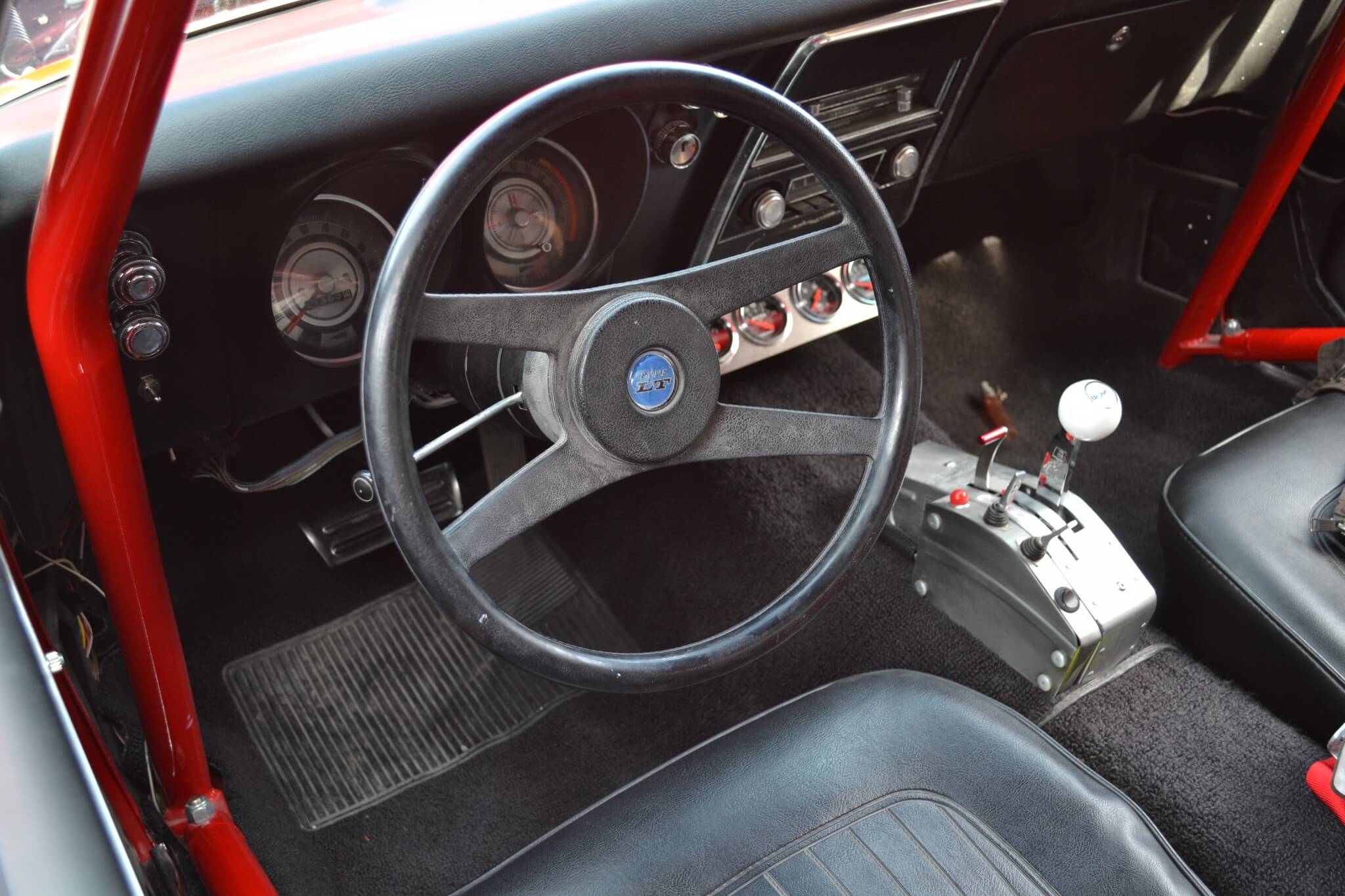 The interior of the car is surprisingly original, and Hamm is even working on getting the factory tachometer to work with the Duramax engine.